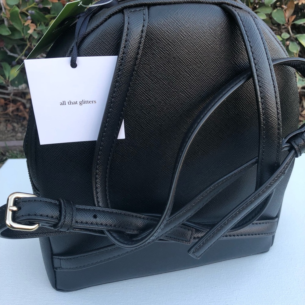Kate Spade Black Glitter Backpack - Picture 3 of 5